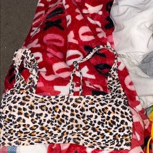 cheetah bikini top